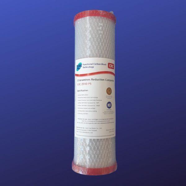 Chloramine Reduction Filter 0.5 Micron 10"x2.5"